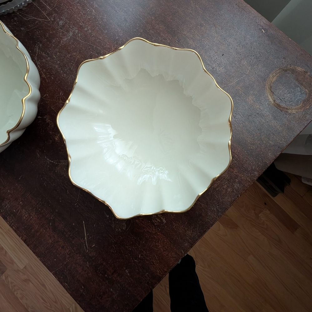 Pair Of Lenox Bon Bon Bowls - Picture 2 of 6